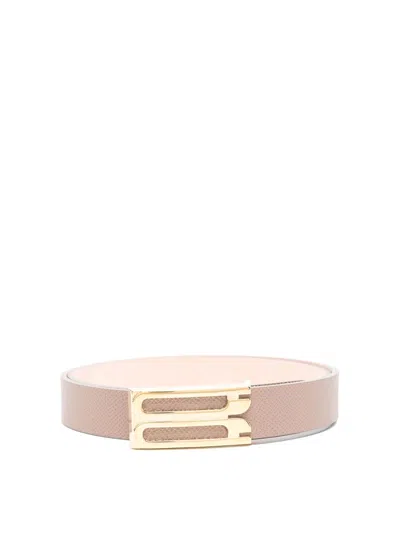 Victoria Beckham Regular Frame Belt In Grey