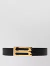 Victoria Beckham Regular Leather Belt Adjustable Length Smooth In Black