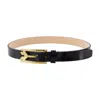 Victoria Beckham Regular Pin Buckle Belt In Black