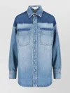 Victoria Beckham Women Camicia In Denim Schiarito In Blue