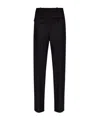 Victoria Beckham Reverse Front Tailored Trousers In Black