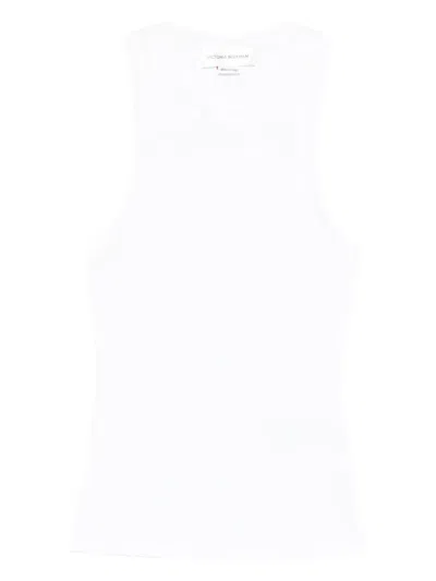 Victoria Beckham Rib Tank Top In White
