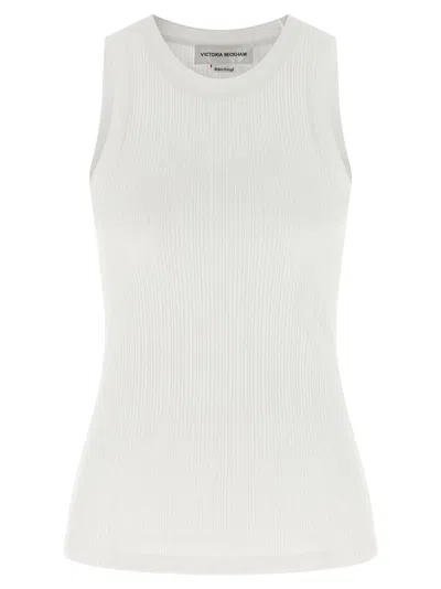 Victoria Beckham Rib Tank Top In White