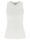 Victoria Beckham Rib Tank Tops White In White