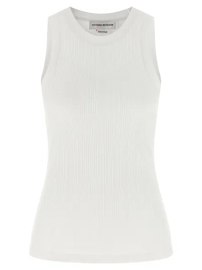 Victoria Beckham Rib Tank Tops White