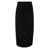 Shop Victoria Beckham Ribbed Body Fitted Pencil Skirt In Black