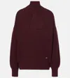 Victoria Beckham Shawl Neck Sweater In Red