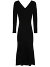 VICTORIA BECKHAM RIBBED MIDI DRESS