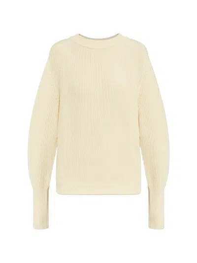 Victoria Beckham Ribbed Relaxed-fit Jumper In Neutral