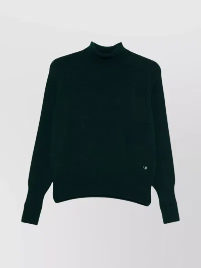 VICTORIA BECKHAM RIBBED TURTLE-NECK WOOL JUMPER WITH LONG SLEEVES