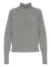 Victoria Beckham Roll-neck Logo-detailed Sweater In Multi