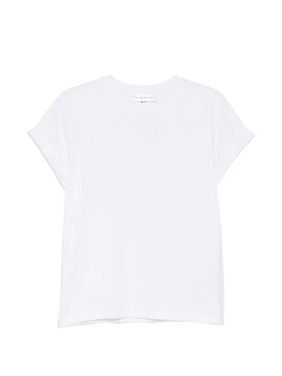 Victoria Beckham Rolled Sleeve T-shirt In White