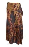 Victoria Beckham Rouleau Detailed Skirt In Multi