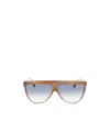 Victoria Beckham Round-frame Sunglasses In Brown