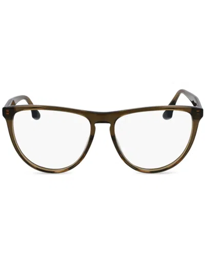 Victoria Beckham Round-frame Sunglasses In Green