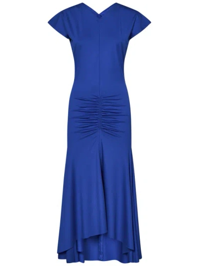 Victoria Beckham Royal Blue Midi Dress
