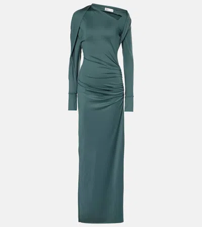 VICTORIA BECKHAM RUCHED ASYMMETRIC GOWN