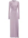 Victoria Beckham Ruched Gown In 紫色