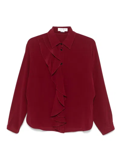 VICTORIA BECKHAM RUFFLE DETAILS BLOUSE