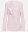 Victoria Beckham Blusa Ruffles Shirt, Blouse Pink In Candy Pink