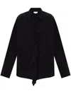 Victoria Beckham Silk Ruffle Front Blouse
