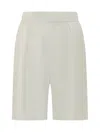 Victoria Beckham Tailored Pleated Shorts In Multi