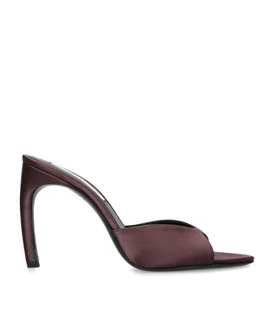 Victoria Beckham Harlow Mule 100 In Burgundy