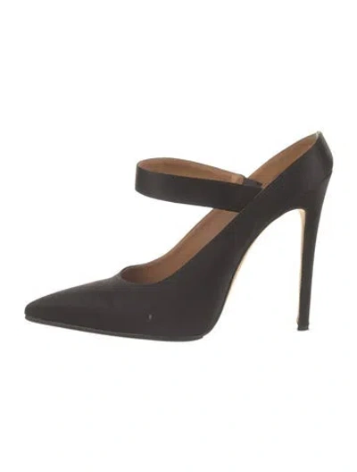 Pre-owned Victoria Beckham Satin Pumps In Black