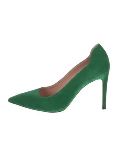Pre-owned Victoria Beckham Satin Pumps In Green