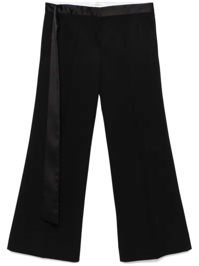 Victoria Beckham Hose Mit Satinbund In Schwarz