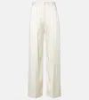 Victoria Beckham Weite Hose Aus Satin In White