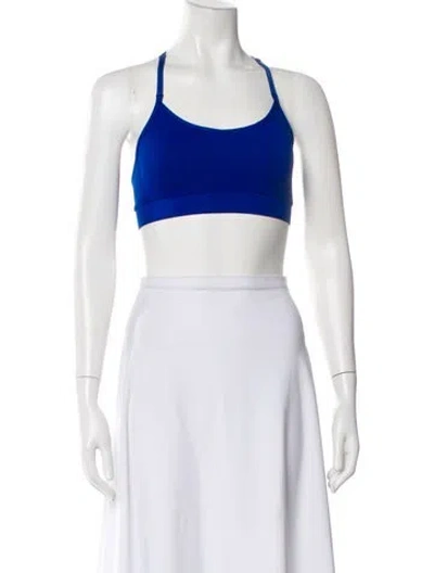 Pre-owned Victoria Beckham Scoop Neck Sleeveless Sports Bra In Black