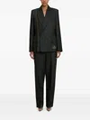 Victoria Beckham Seam-embellished Blazer In Black