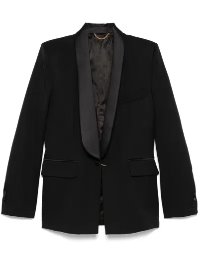 Victoria Beckham Shawl-collar Blazer In Black