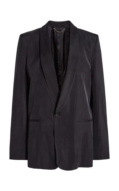 Victoria Beckham Shawl Collar Jacket In Blue