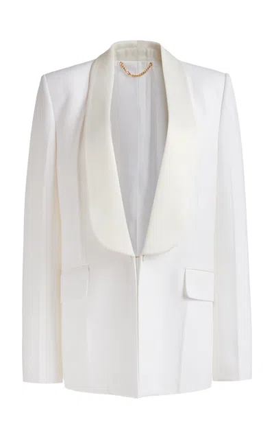 Victoria Beckham Shawl-collar Tuxedo Jacket In Ivory