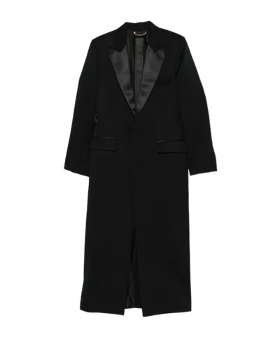VICTORIA BECKHAM SHAWL-LAPEL SLIT COAT