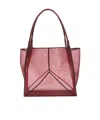 Victoria Beckham Translucent Mesh Panel Tote Bag In Pink
