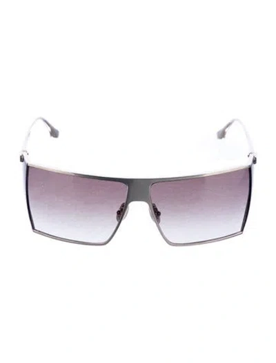 Pre-owned Victoria Beckham Shield Gradient Sunglasses In Gold