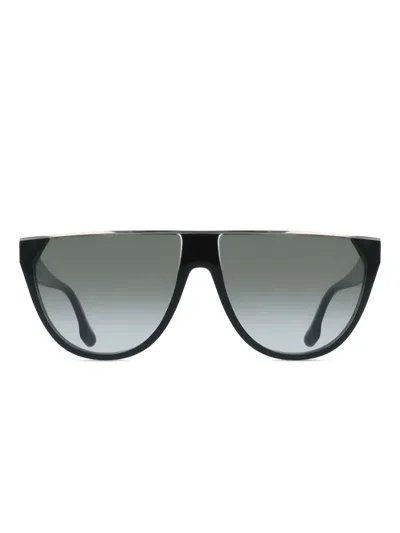 Victoria Beckham Shield Logo Sunglasses In Black