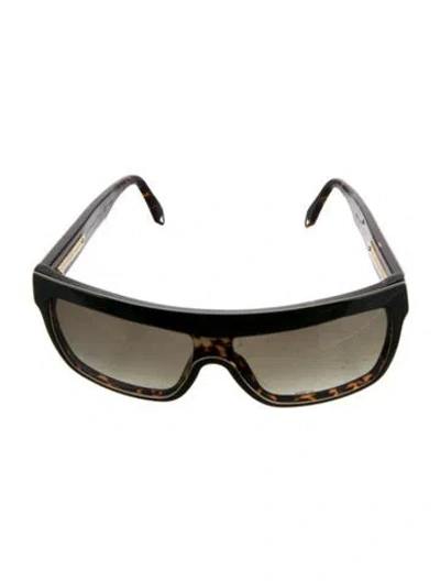 Pre-owned Victoria Beckham Shield Tinted Sunglasses In Green