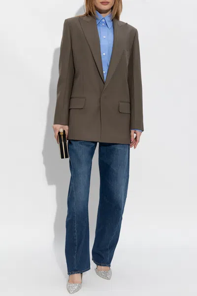 Victoria Beckham Shirt In Organic Cotton In Blue