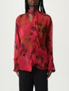 Victoria Beckham Floral-print Blouse In Red