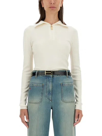 VICTORIA BECKHAM VICTORIA BECKHAM SHIRT WITH ZIP.