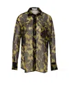 Victoria Beckham Floral Pattern Pyjama Shirt With Chest Pocket