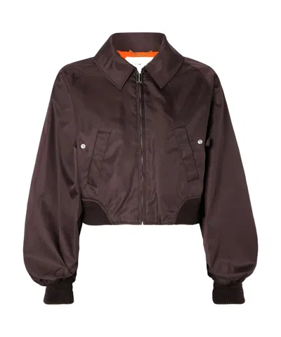 Victoria Beckham Short Pilot Jacket In Black