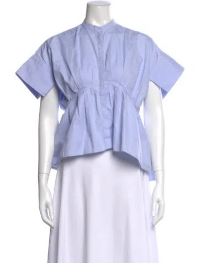 Pre-owned Victoria Beckham Short Sleeve Blouse In Multi