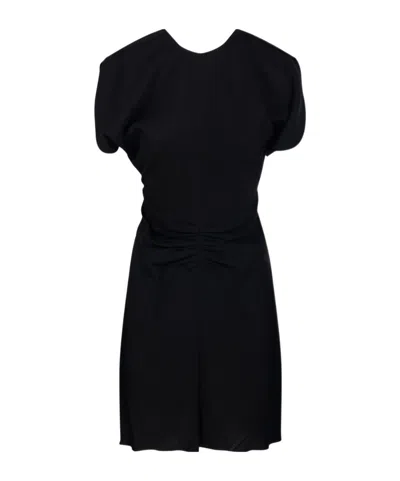 VICTORIA BECKHAM GATHERED-DETAIL MINI DRESS