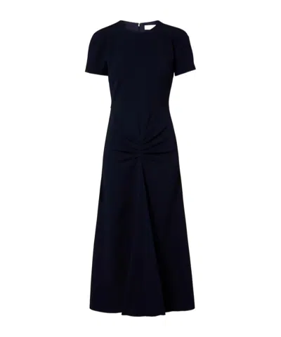 Victoria Beckham Short Sleeve Dress In Blue