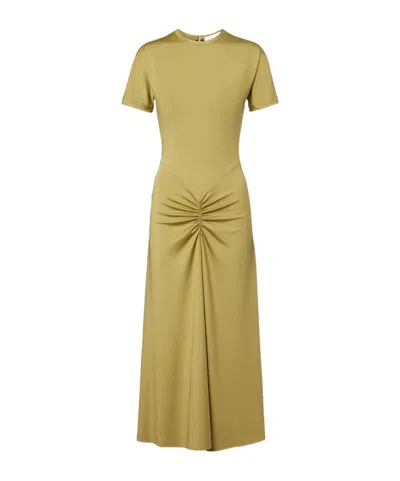 Victoria Beckham Short Sleeve Dress In Green